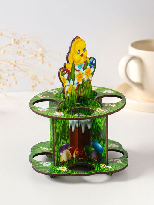 Подставка для 8 яиц в двух ярусах Цыплёнок, 15.5?12.5 см