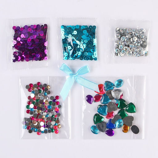 Аппликация пайетками для детей «Холодное сердце», набор для творчества, А4