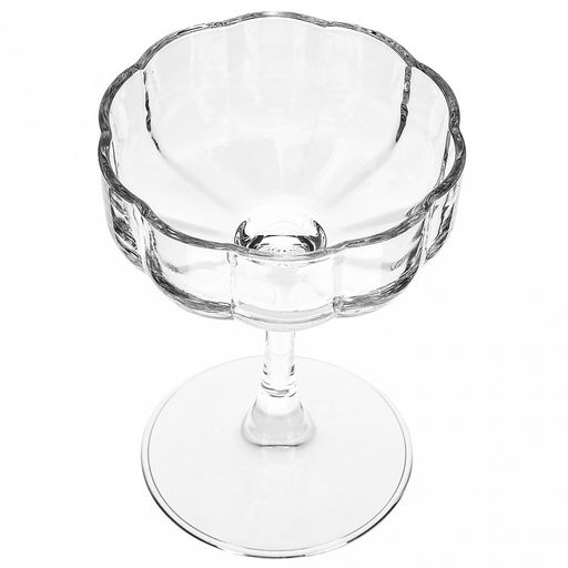 Бокал (креманка) стеклянный "Букет" 190мл, д9,7см, h13см, форма "Шале", набор 6шт, "Делисога (Delisoga)" (Китай)