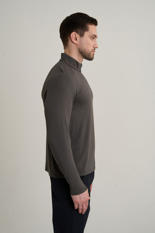 Лонгслив half-zip Коричневый ANTA RUNNING LS Tee  фото 4