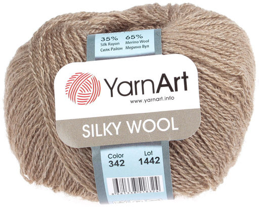 Силки вул (Silky wool) пряжа YarnArt 65% шерсть мериноса 35% искуственный шелк 10х25г/190м