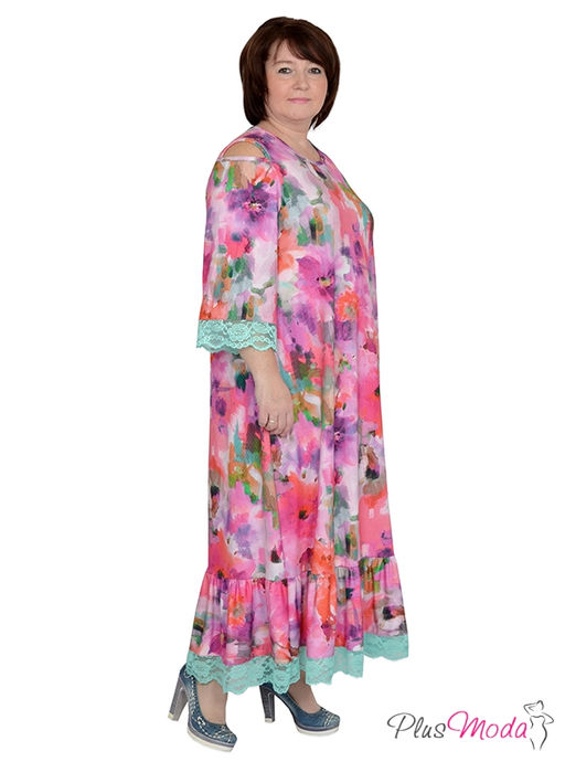 Платье Модель №610 размеры 44-84 - Plusmoda фото 4