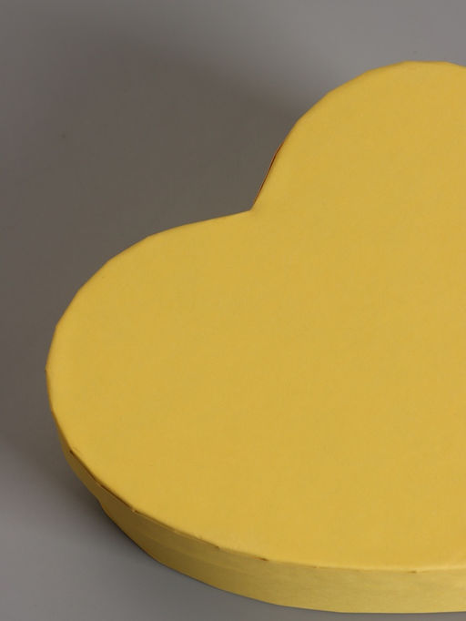 Набор подарочных коробок 3 в 1 сердца, жёлтый, 22×20×9; 18.5×17×7.5; 16×14×6 см