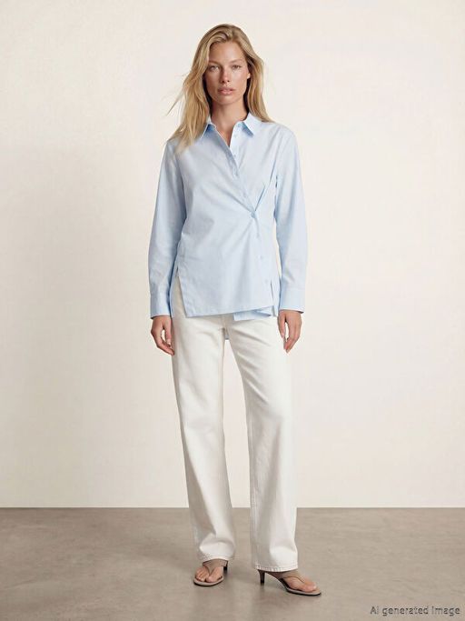 Kruvaze Detayl? Kad?n G?mlek