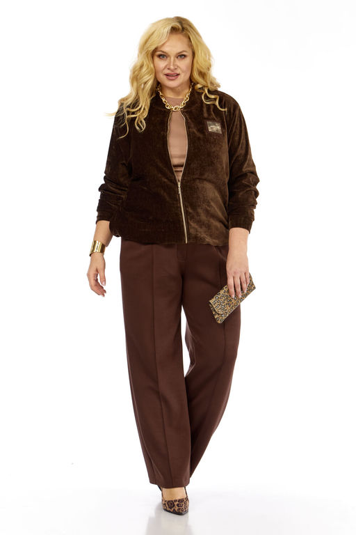 Костюм Элль стиль 2432 коричневый  фото 7