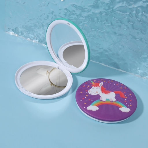 Цена за 2 шт. Зеркало складное Единороги, d=7 см, рисунок МИКС - Qf фото 4