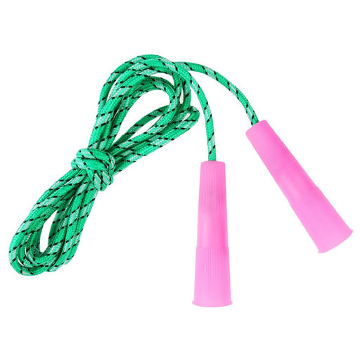 Цена за 10 шт. Скакалка детская, 2.2 м, регулируемая, нейлоновый трос, цвет МИКС