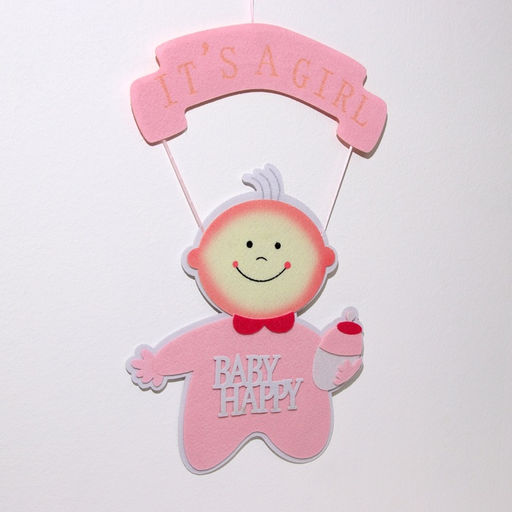 Украшение на гендер пати «Подвеска Baby Happy Girl», 32×32×52 см