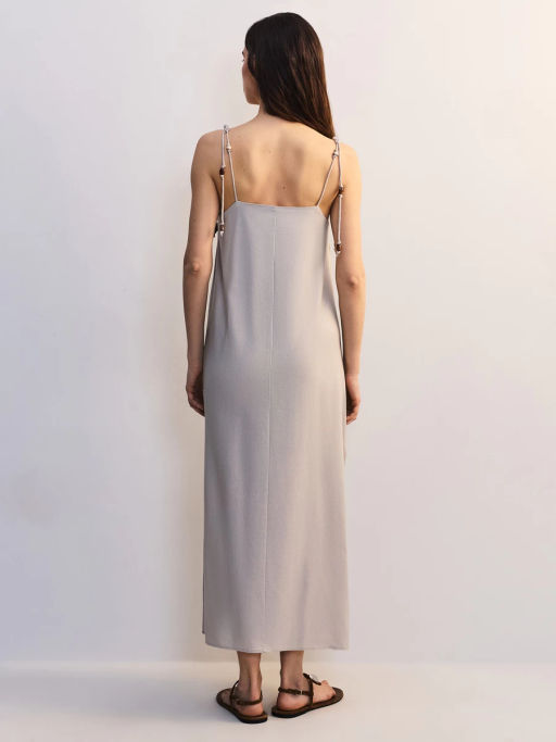 Сарафан изо льна с декоративными бусинами ZR2605012903-36 / Zarina