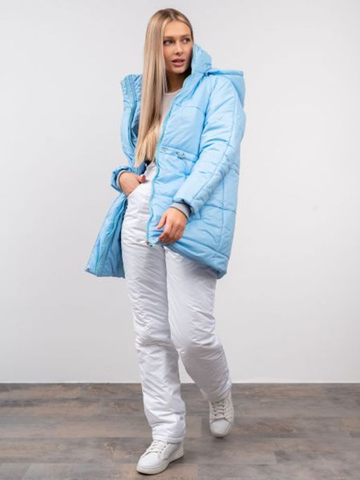 Костюм зимний, горнолыжный Арктика голубой-белый - Yollochka фото 2