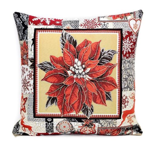 Рождественская звезда - гобеленовая наволочка 32х32 см - Гобеленглавснаб фото 2