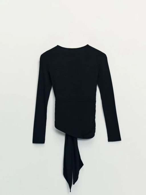 Лонгслив с декоративным узлом / Zarina фото 10