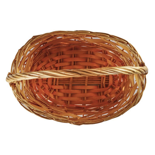 Корзина плетёная для хранения Fleet, из лозы, с ручкой, бежевая, набор 3 шт.