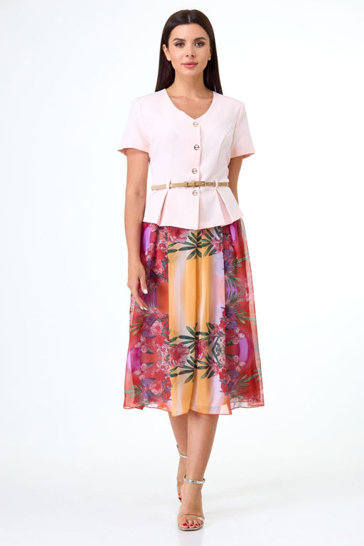 Костюм ANELLI 690 пудра и оранжевый