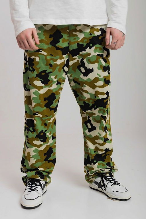 Брюки камуфляжные М10131зч зеленый/черный - Елена фото 5