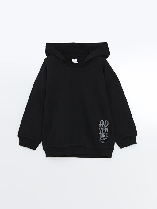 Kap??onlu Erkek Bebek Sweatshirt ve E?ofman Alt 2li Tak?m - Waikiki фото 2