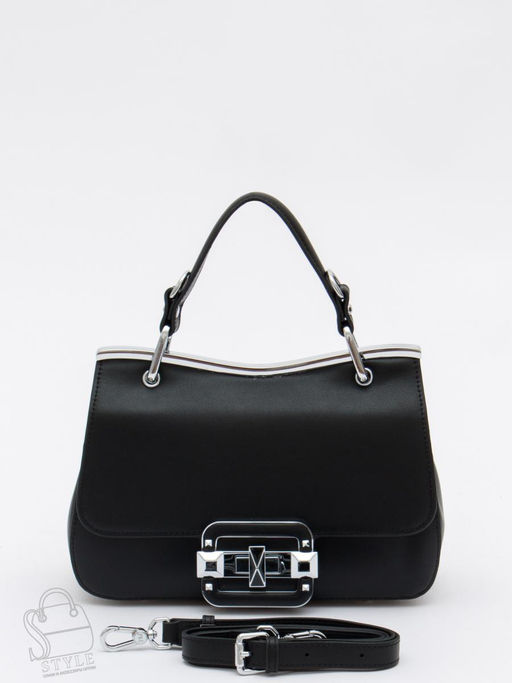 Сумка женская кожаная 6061Q black Polina&Eiterou
