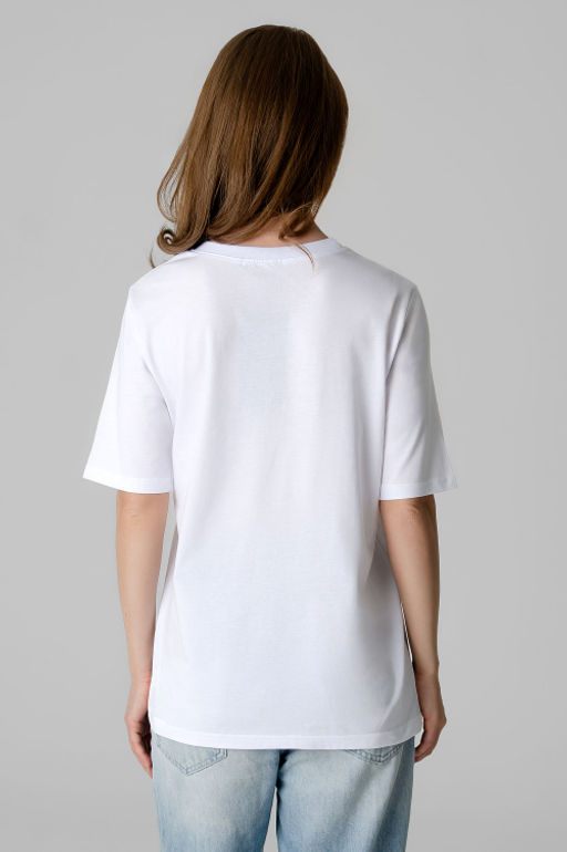 Арт. 31161 Футболка женская 44-50 (4 шт) Цвет:белый - Калинка фото 4