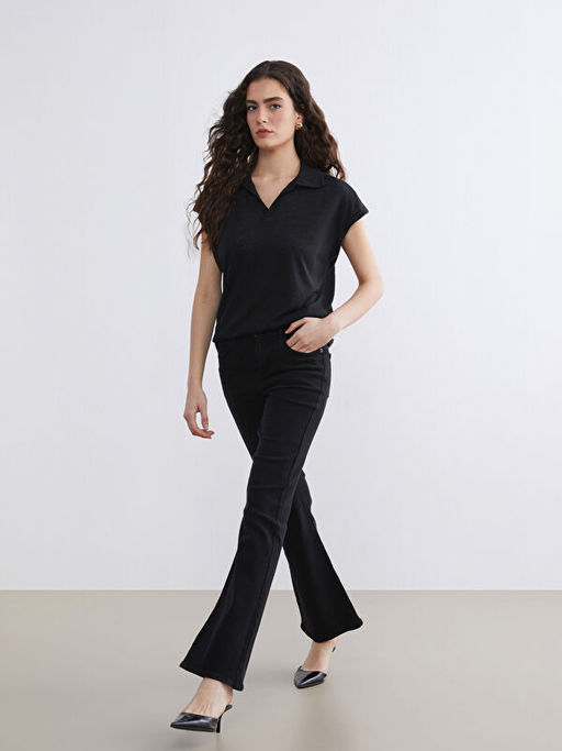 Flare Kad?n Jean Pantolon