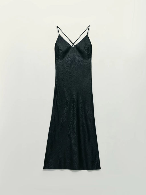 Платье миди из блестящей ткани / Zarina  фото 11