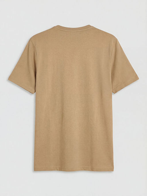 Bisiklet Yaka Bask?l? Erkek Ti??rt