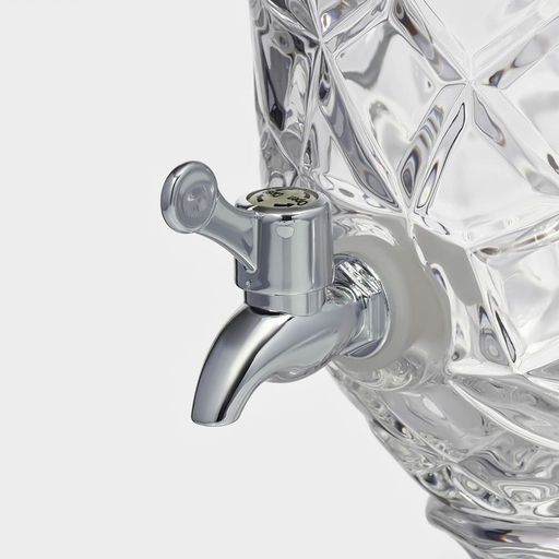 Диспенсер для напитков Magistro «Сияние», 2.7 л, 17×50 см, стекло