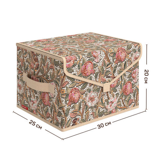 Короб стеллажный с крышкой, малый, 30*25*20 см Valiant  фото 32