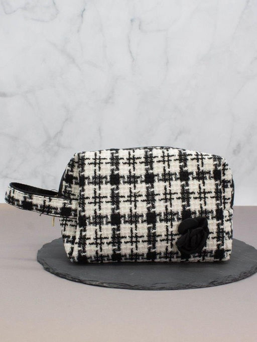 Косметичка "Style flower", black (15х20х10 см)