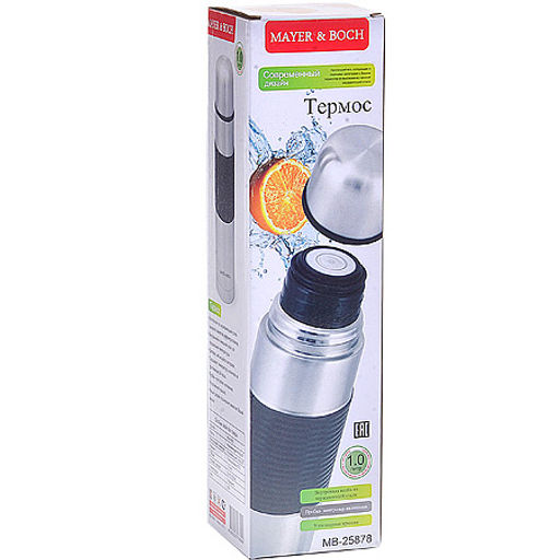 25878 Термос нерж.1л мет/колба МВ (х24) - Mayer&boch фото 4