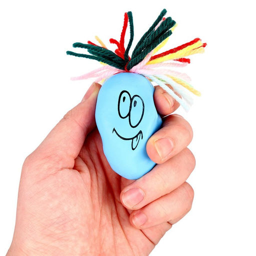 Цена за 15 шт. Антистресс сквиш мялка капитошка «Давай играть!», с мукой, цвета МИКС, в шоубоксе