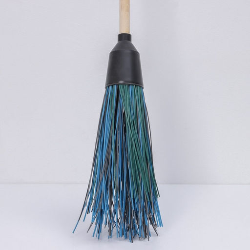 Метла полипропиленовая, наборная, с черенком, 4 кольца, МИКС - Simaland фото 2