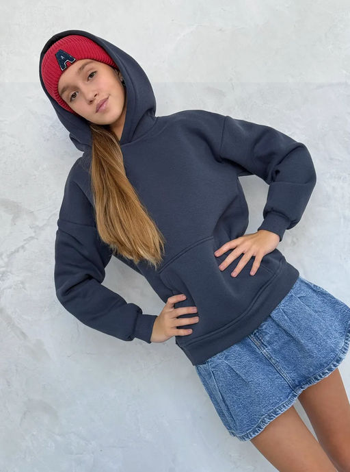 CRB wear/CWJG 63682-48 Толстовка для девочки,темно-серый/Ex.Cherubino  фото 2