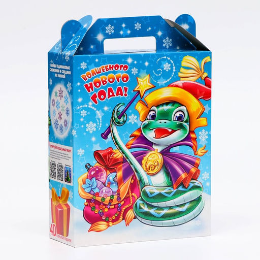 Цена за 5 шт. Подарочная коробка новогодняя «Эники - Беники», для сладких подарков, 17×7×25.5 см