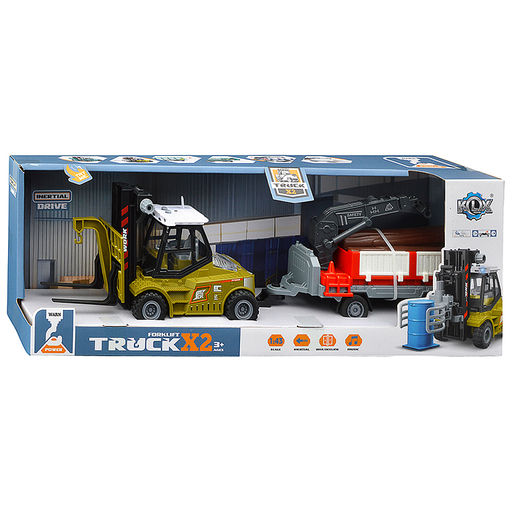 Машина "Вилочный погрузчик" (свет, звук) в коробке