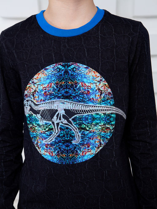 Футболка с длинным рукавом "Этоникс",графитовый