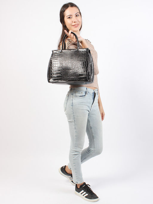 LACCOMA сумка Y1446-2-черный натуральная кожа полиэстер  фото 3