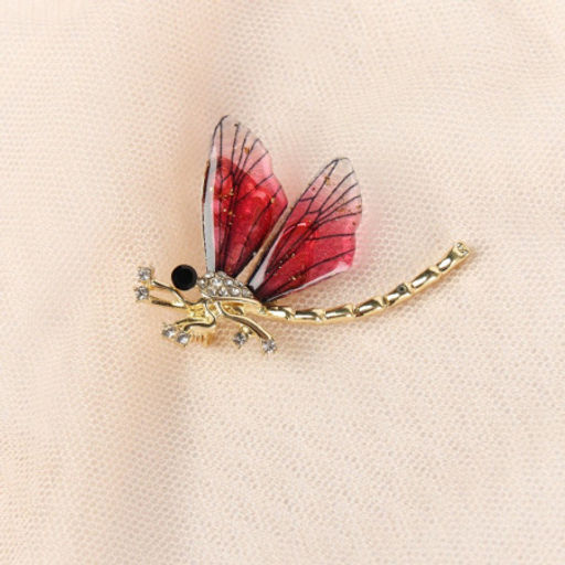 Брошь Стрекоза 5 см / 38B-11-1 /уп 432/ (Зеленый) - Галеонтрейд фото 3