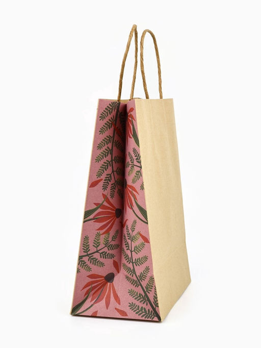 Цена за 2 шт. Пакет крафтовый с открыткой Подарок, MS 18?10?23 см