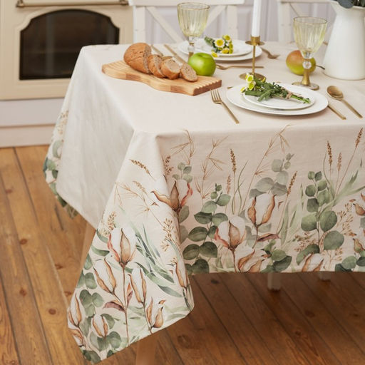 Скатерть «Этель» Cotton 149×220 см, 100% хлопок, репс 210 г/м²