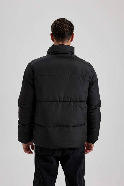 Водоотталкивающая куртка оверсайз с воротником-стойкой, дутая куртка-пуховик - Defacto фото 8