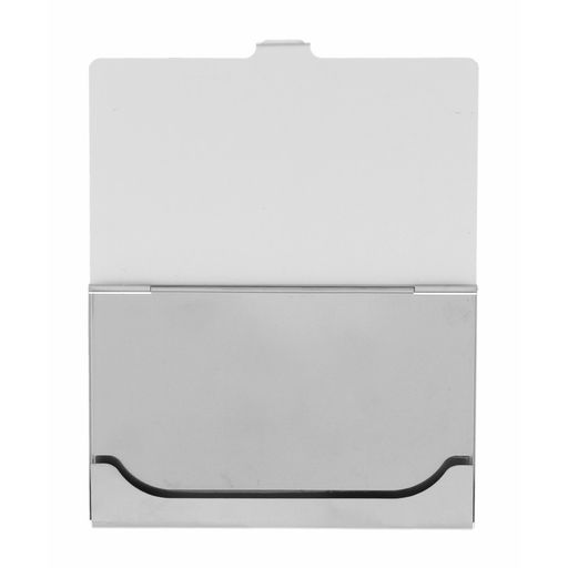 Визитница металлическая, горизонтальная, серебристая - Calligrata фото 3