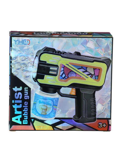 Генератор мыльных пузырей Пистолет, цвет зелёный, работает от батареек - Simaland фото 9