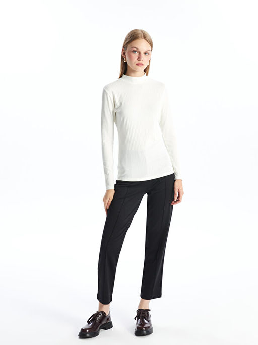 Dik Yaka D?z Uzun Kollu Kad?n Body - Waikiki фото 2