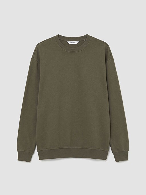 Bisiklet Yaka Erkek Sweatshirt