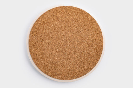 Подставка под кружку, 11 см, круглая, керамика/пробка, белая, Осенние цветы, Florance - Anna lafarg фото 5