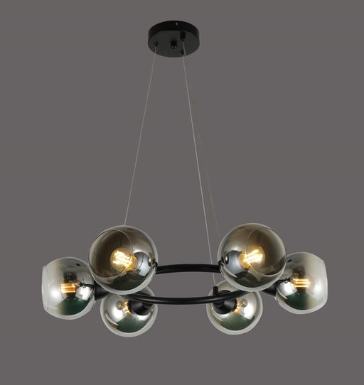 Люстра Лофт FP-001500-6BK