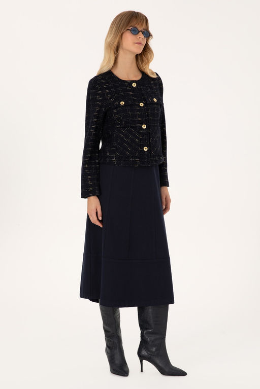 Kad_n Lacivert Dokuma Etek - U.s. polo assn фото 3