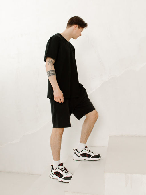 Футболка мужская большого размера, цв. Черный