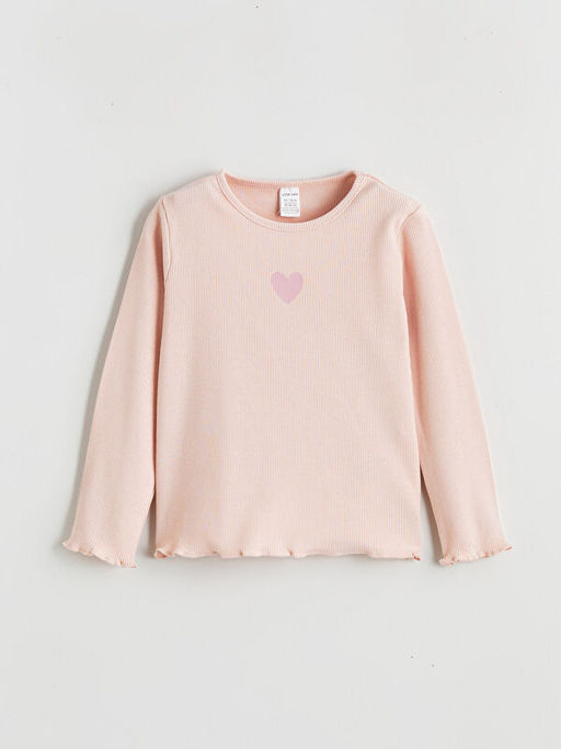 Kalp Bask?l? K?z Bebek Ti??rt 2li