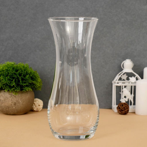 Ваза «Флора», h=25.5 см, стекло, прозрачная